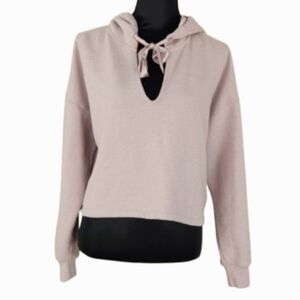 Victoria's Secret Blush Fleece Crop Hoodie (XS)